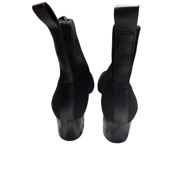 Everlane Bootie Women 7 Black Sock Bootie The Glove Rib Knit Ankle ReKnit - Picture 5 of 8